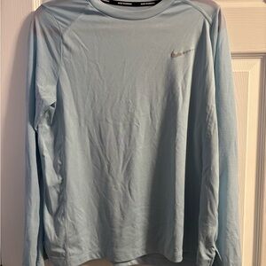 Nike Sky Blue Dri-Fit Running Long Sleeve Tee